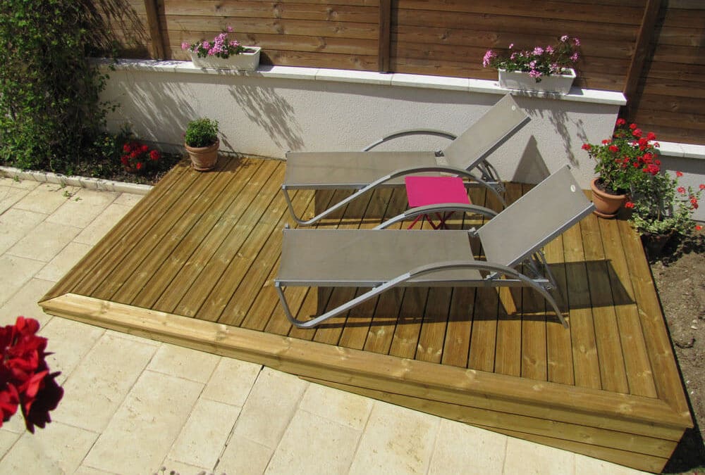 Terrase en bois sur plot – Malzéville