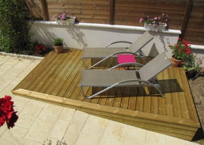 Terrase en bois sur plot – Malzéville