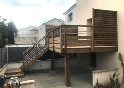 Création de terrasse bois en élévation à Laneuveville-devant-Nancy (54)