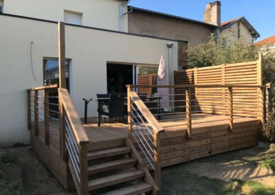 Création de terrasse bois en élévation Saint-Max (54)
