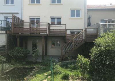 Création de terrasse bois en élévation Saint-Saint