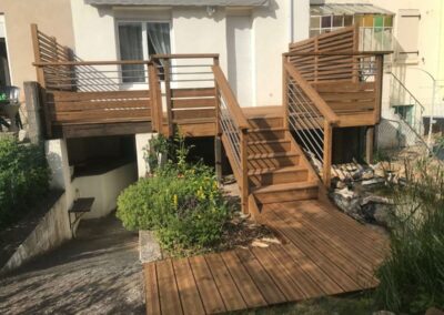 Remplacement de terrasse en bois à Jarville