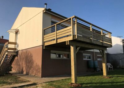 Création de terrasse bois en élévation Villers-lès-Nancy